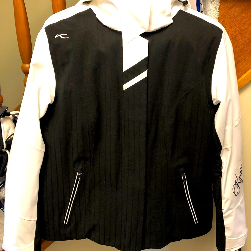 Kjus Black and white snow jacket and snow pants. Excellent condition, like new.